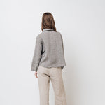 LEA boxy shirt green olive - MOO Linen Shop