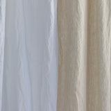Linen curtain panel white - MOO Linen Shop