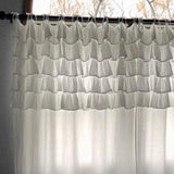 Linen curtain panel HEAVEN white - MOO Linen Shop