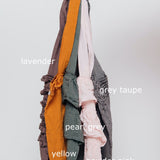 Linen tote beach & shopping bag cream - MOO Linen Shop