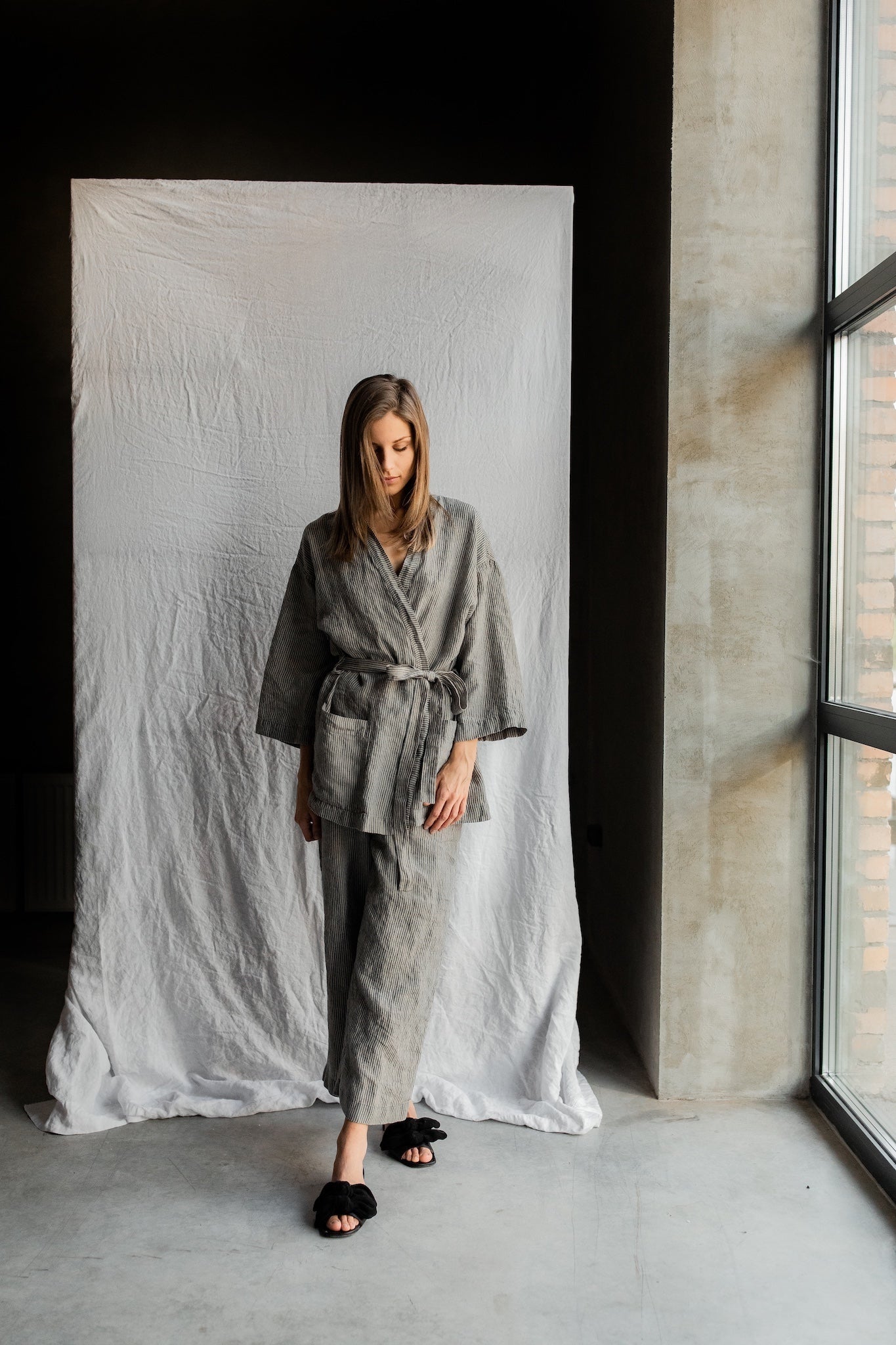 LISA PLUS set of 3 cream - MOO Linen Shop