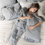 LISA PLUS set of 3 cream - MOO Linen Shop