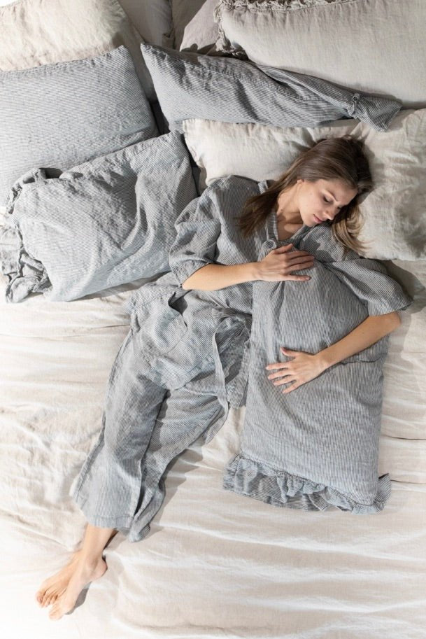 LISA PLUS set of 3 cream - MOO Linen Shop