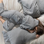 LISA PLUS set of 3 cream - MOO Linen Shop