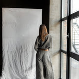 LISA PLUS set of 3 cream - MOO Linen Shop