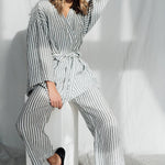 LISA PLUS wrap set charcoal - MOO Linen Shop