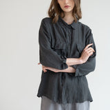 LUCIA linen shirt natural - MOO Linen Shop