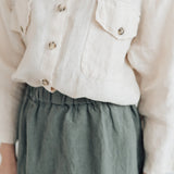 LUCIA linen shirt natural - MOO Linen Shop