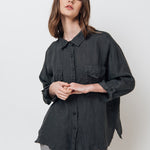 LUCIA linen shirt natural - MOO Linen Shop