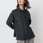 LUCIA linen shirt natural - MOO Linen Shop