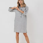 MARA shirt dress cream - MOO Linen Shop