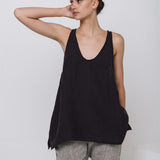 MIA slip top natural - MOO Linen Shop