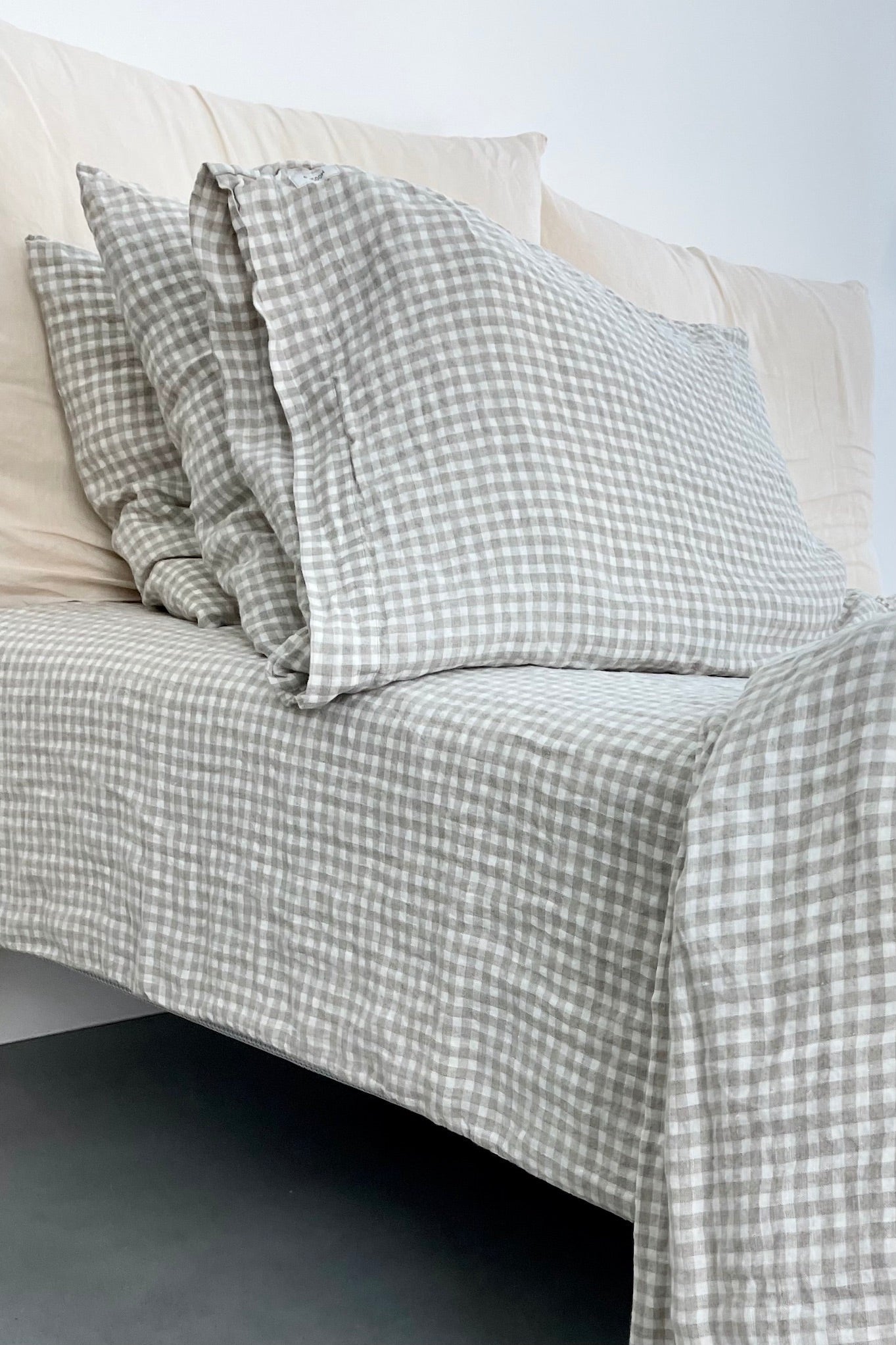 Natural HOUSEWIFE pillowcase SET white - MOO Linen Shop