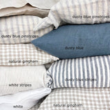 Natural HOUSEWIFE pillowcase SET white - MOO Linen Shop