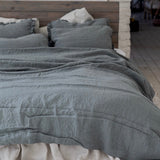 Natural linen duvet cover set natural - MOO Linen Shop