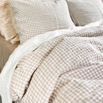 Natural linen duvet cover set natural - MOO Linen Shop
