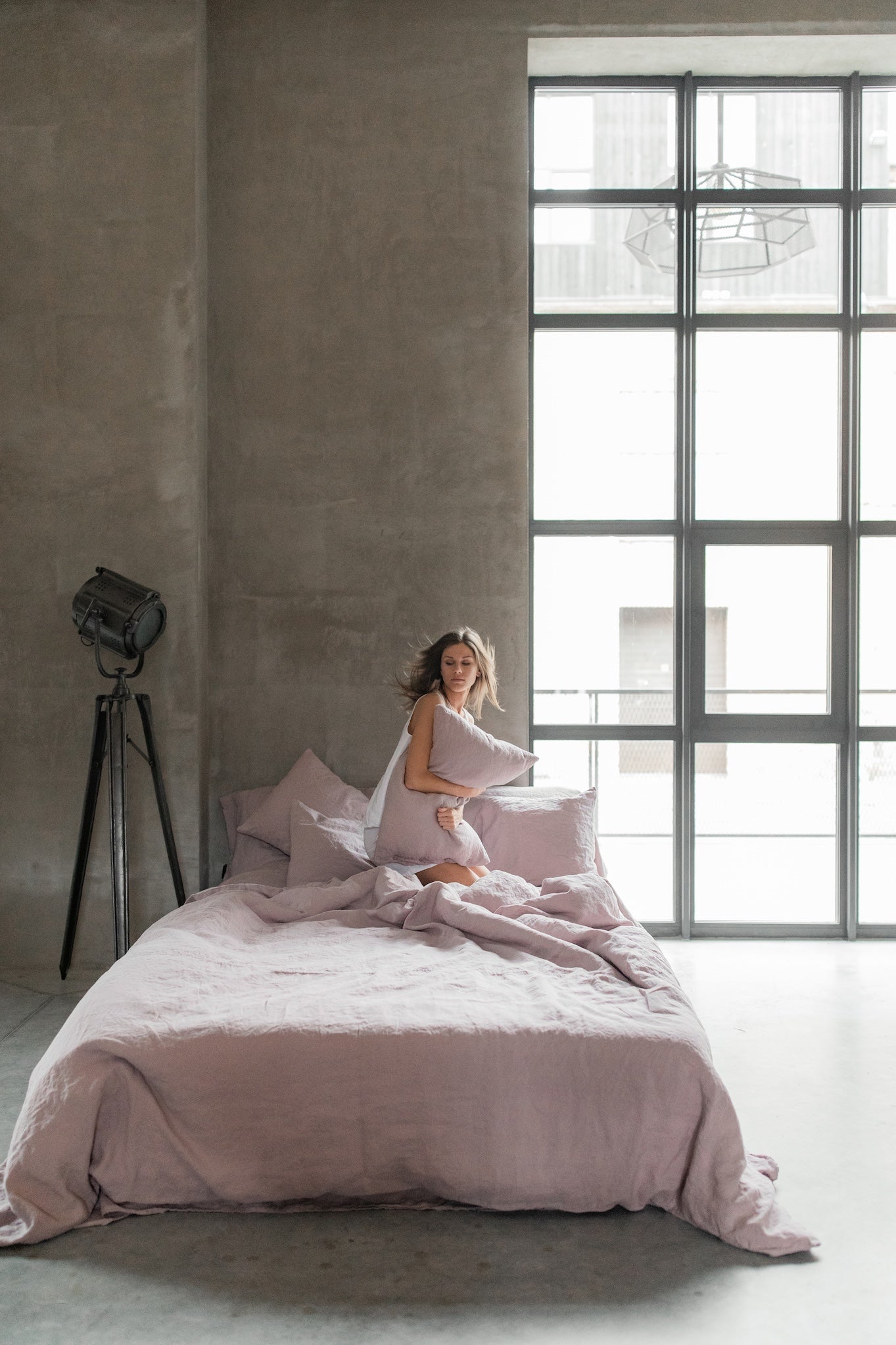 Natural linen duvet cover set natural - MOO Linen Shop