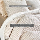 Natural linen duvet cover set natural - MOO Linen Shop