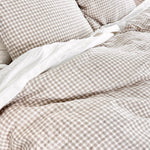 Natural linen duvet cover set natural - MOO Linen Shop