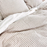 Natural linen duvet cover set natural - MOO Linen Shop