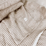 Natural linen duvet cover set natural - MOO Linen Shop