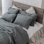 Natural linen duvet cover set natural - MOO Linen Shop