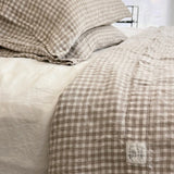 Natural linen duvet cover set natural - MOO Linen Shop