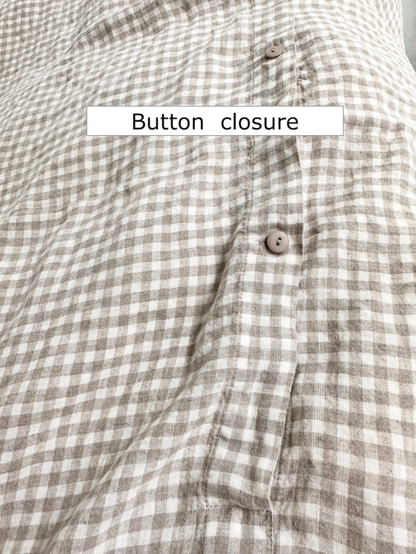 Natural linen duvet cover set natural - MOO Linen Shop