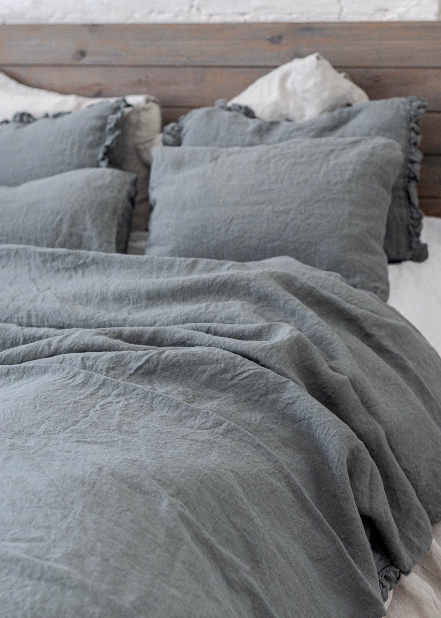 Natural linen duvet cover set natural - MOO Linen Shop