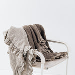 Natural waffle THROW natural waffle - MOO Linen Shop
