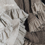 Natural waffle THROW natural waffle - MOO Linen Shop