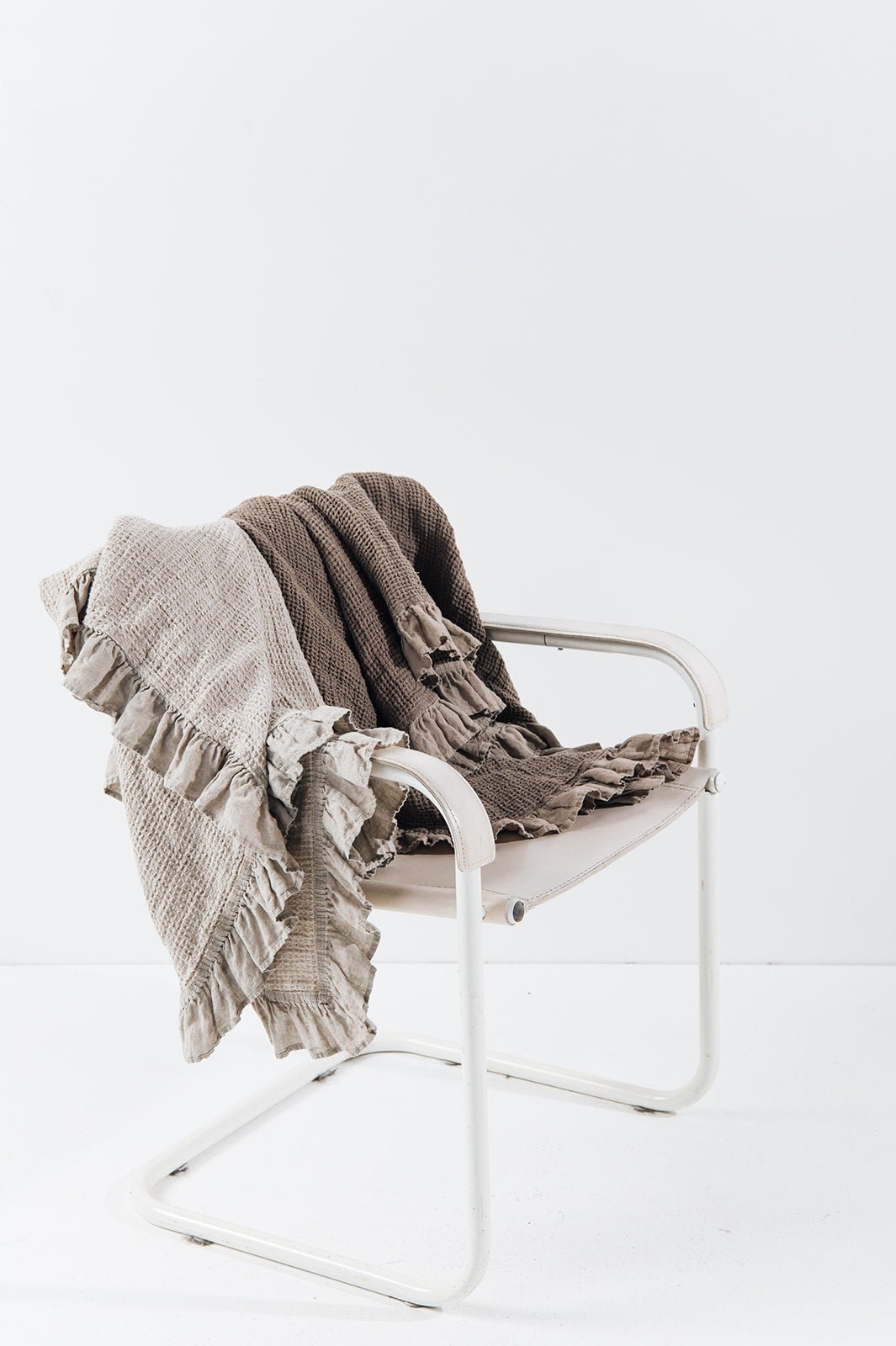 Natural waffle THROW natural waffle - MOO Linen Shop