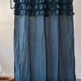 OCEAN GREEN curtain panel ocean green - MOO Linen Shop