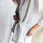 ONE shirt and shorts set cream - MOO Linen Shop