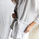ONE shirt and shorts set cream - MOO Linen Shop