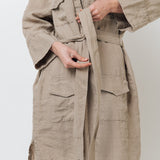 PUERTO shirt dress cream - MOO Linen Shop