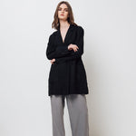 RAW double breasted jacket antique white heavy linen - MOO Linen Shop