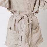 ROSE pants and shirt set natural - MOO Linen Shop