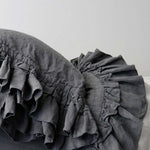 RUSTIC style duvet cover set charcoal - MOO Linen Shop