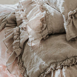 RUSTIC STYLE sheet set white - MOO Linen Shop