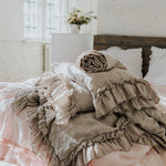 RUSTIC STYLE sheet set white - MOO Linen Shop