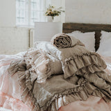 RUSTIC STYLE sheet set white - MOO Linen Shop