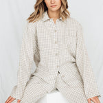 SALE 50 % OFF JANE Pajama set natural S - MOO Linen Shop