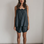 SALE 50% OFF JULLIETTE pajama set ocean green S - MOO Linen Shop