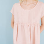 SALE 50% OFF LOLA dress powder pink M - MOO Linen Shop