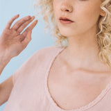 SALE 50% OFF LOLA dress powder pink M - MOO Linen Shop