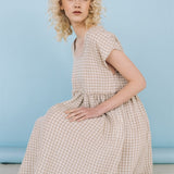 SALE 50% OFF LOLA dress powder pink M - MOO Linen Shop