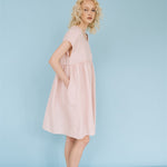 SALE 50% OFF LOLA dress powder pink M - MOO Linen Shop
