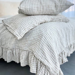 SHABBY CHIC duvet cover set white - MOO Linen Shop