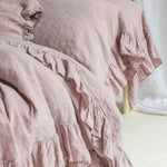 SHABBY CHIC duvet cover set white - MOO Linen Shop